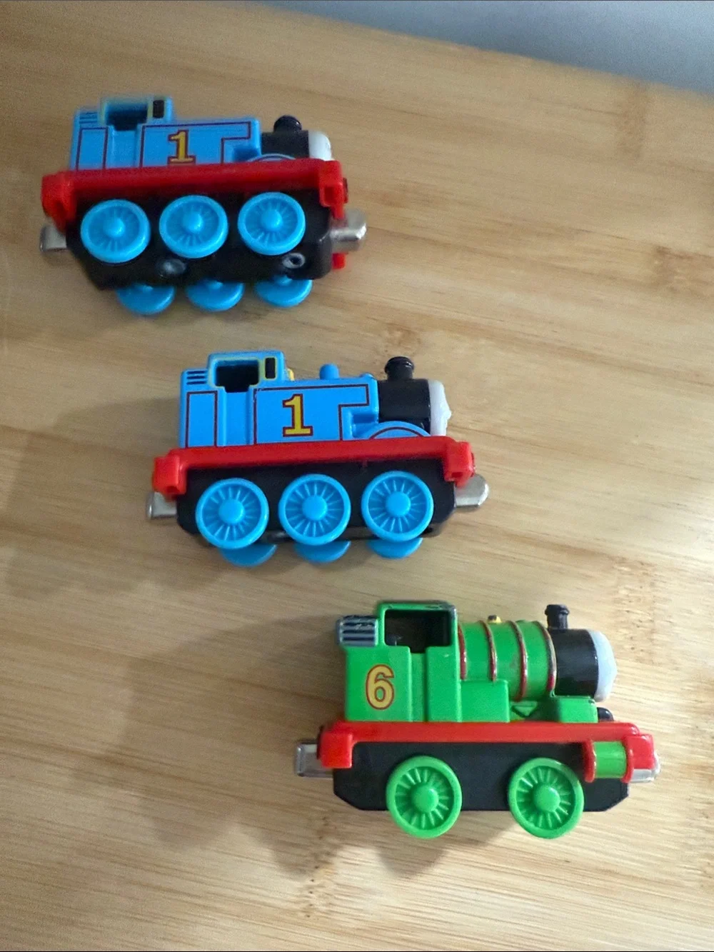 3 Thomas the Train Die Cast Take N Play trains- Thomas Percy Engine 6 Magnetic